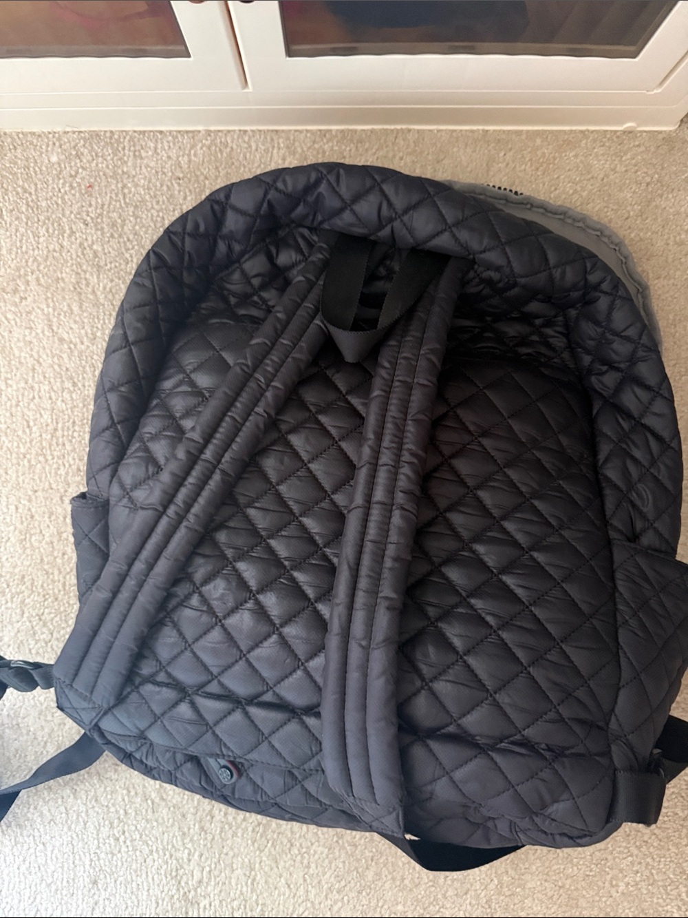 MZ WALLACE Quilted BLACK Backpack with Front Pocket - Picture 3 of 3